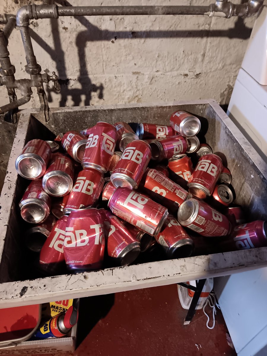 RealTabMan's tweet image. Hi @CocaCola, any explanation as to why my Tab supply keeps springing leaks? Cheap aluminum? These have been stored at room temperature in a monitored environment. Seems there is a simple solution..BRING IT BACK so we don't need to drink retired TAB.  Expecting a reply this time.