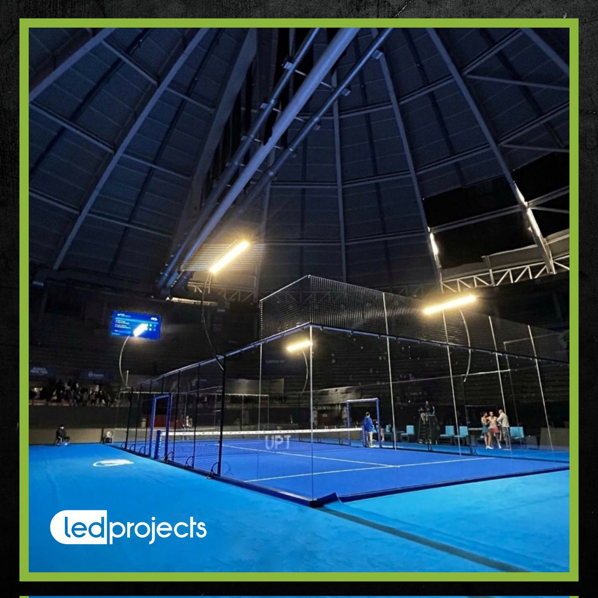 LedProjects's tweet photo. LIGHTS 🔛 #UPTLeganés🥒 ‼️

Iluminando la acción del segundo torneo de la temporada 2024 de @UltimatePadel en 📌 La Nueva Cubierta de Leganés

¡Qué gran semana nos espera!

#LedProjects #LedLighting #LedSports #ledengineering https://t.co/lrXE6HyE1y