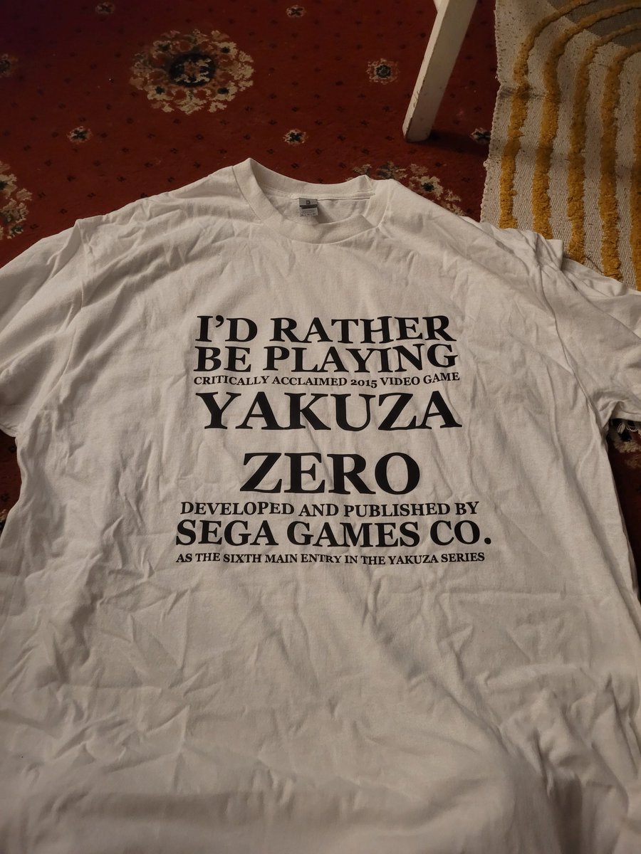 Got the best shirt ever as a slightly early present from my brother