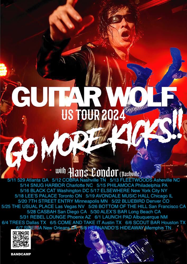 GUITARWOLF and HANS CONDOR 2024 US TOUR!!!!! #rocknroll #tour #2024tour #ustour #punk #bandsontour