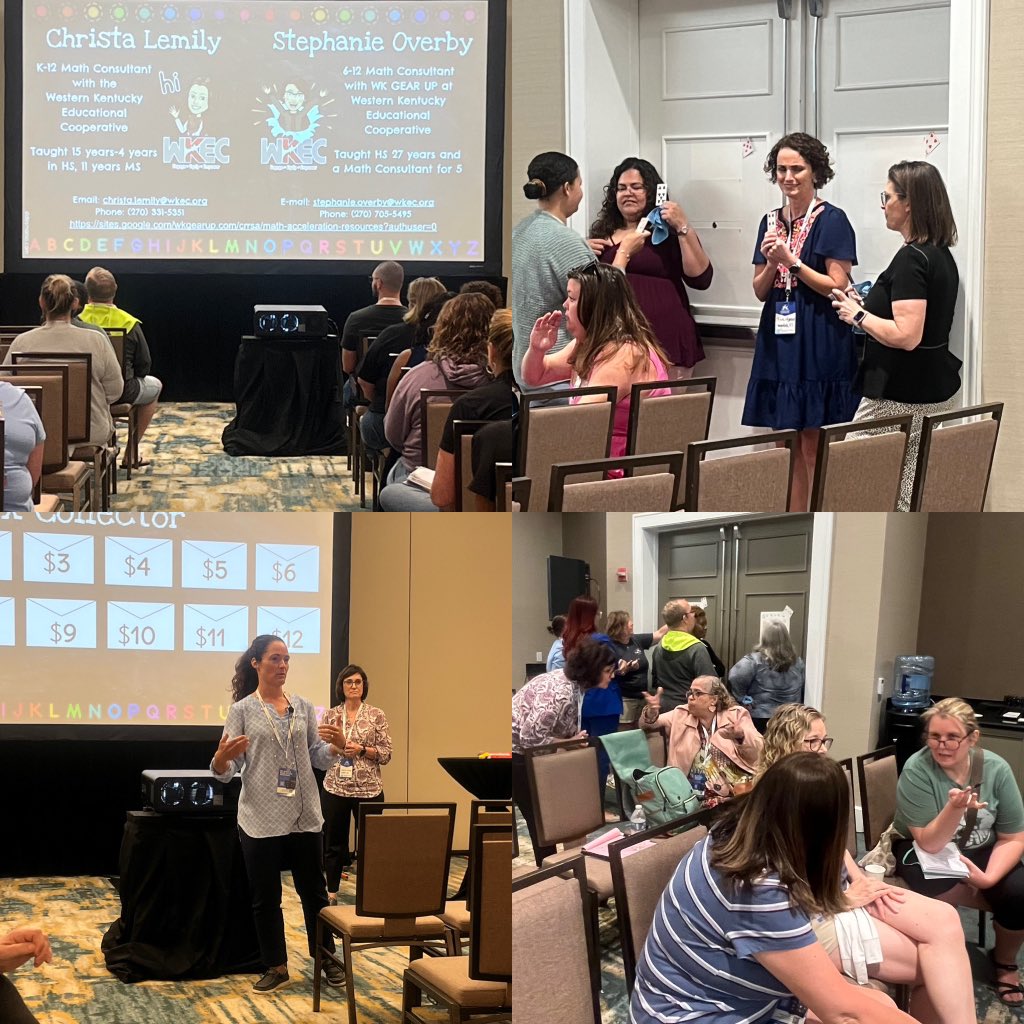 This afternoons session, “From Sit and Get to Productive Struggle” had participants actively engaged and thinking mathematically!   Christa and Stephanie did an awesome job representing <a href="/WKECKY/">WKEC</a> in Orlando at the Innovative Schools Summit.  #EngageEquipEmpower
 #Innovativeschools