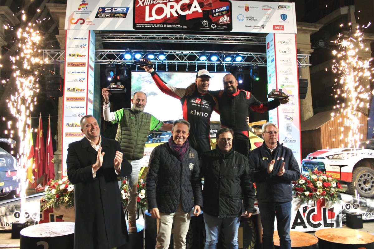 🏆 Gran broche final con la entrega de premios del XIII @RTierrasAltas #Lorca se ha convertido, una año más, en cita ineludible para los amantes del motor 🚗💨 🥇 Enhorabuena por la victoria a José Antonio Suárez y Alberto Iglesias con su Skoda Fabia Rally2.