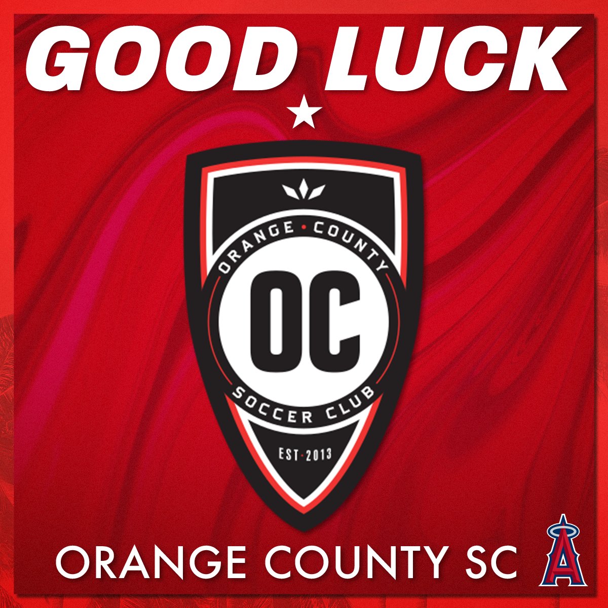 Angels's tweet photo. Good luck this season, @orangecountysc! ⚽️ 

#ForCounty https://t.co/0vjSGo5y7n
