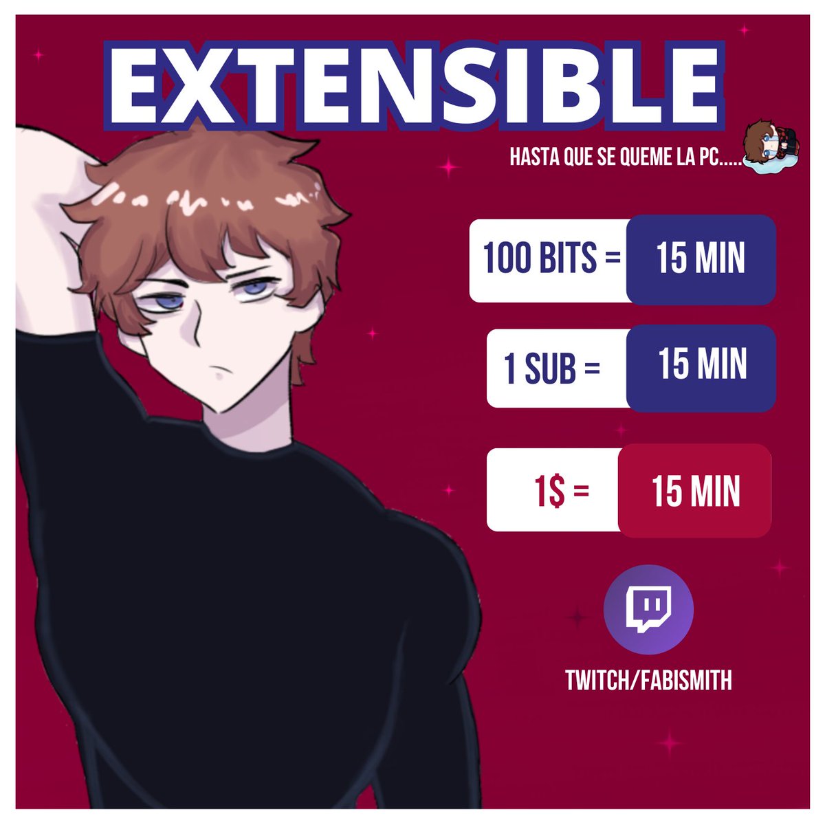 fabi_smith's tweet photo. ✨EXTENSIBLE ESTE 13 DE MARZO✨
La meta es poder seguir costeando el tratamiento de mi perrito que tiene epilepsia y adicional si es que se puede costear al menos algo sobre un problema de salud que tengo en estos momentos

•Horario🍬: 
Perú: 8PM 
Argentina: 10PM
México: 8PM https://t.co/aVN0hJYNLJ