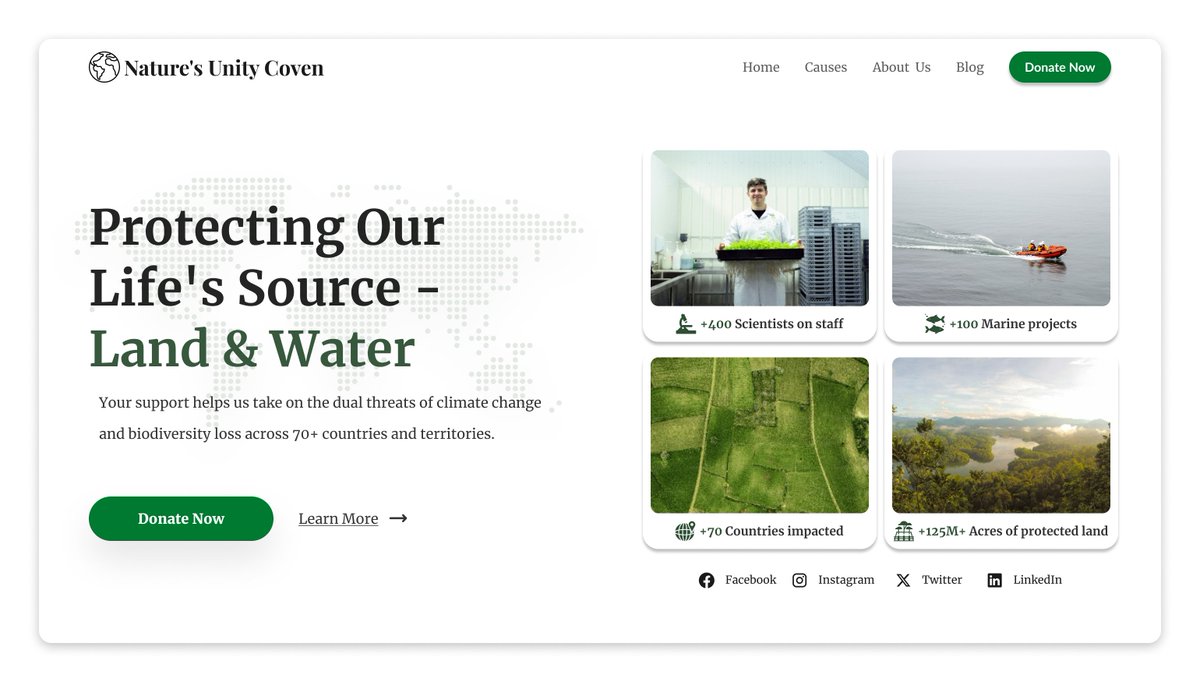 PredragDesign's tweet image. Day #005

Today&apos;s concept is for The Nature Conservancy.