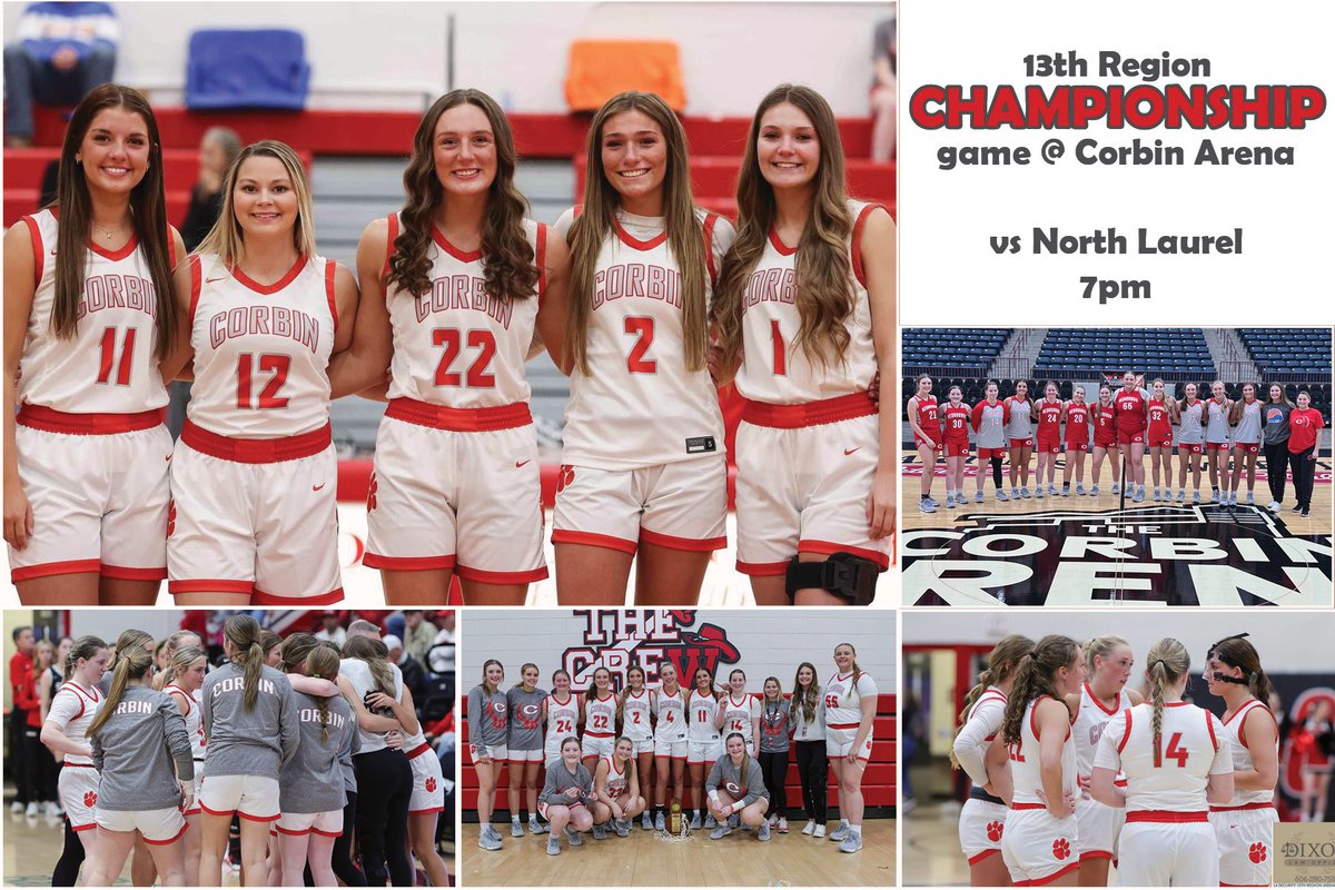 Corbin Ladyhounds BB (@bb_corbin) on Twitter photo Come out and support your Lady Redhounds as they take on the North Laurel Lady Jaguars in the 13th Region Championship. Corbin Arena 7pm #chadyredhoundsbb <a href="/noodles2218/">Bailey Stewart</a> <a href="/jordan_mahayla/">Mahayla Jordan</a> <a href="/darcieanderson_/">darcie anderson</a> <a href="/KallieHousley/">kallie</a> <a href="/RaeganWalker2/">Raegan Walker</a> <a href="/clem_kylie/">Kylie Clem</a> Come out and support your Lady Redhounds as they take on the North Laurel Lady Jaguars in the 13th Region Championship. Corbin Arena 7pm #chadyredhoundsbb <a href="/noodles2218/">Bailey Stewart</a> <a href="/jordan_mahayla/">Mahayla Jordan</a> <a href="/darcieanderson_/">darcie anderson</a> <a href="/KallieHousley/">kallie</a> <a href="/RaeganWalker2/">Raegan Walker</a> <a href="/clem_kylie/">Kylie Clem</a>