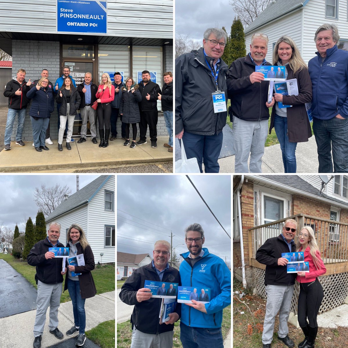 Hitting the doors in #Wallaceburg today! Great team of canvassers…especially glad to have my youngest daughter, Julia, with me today. 

Thanks to MPPs Jill Dunlop & Matt Rae for joining me along with former (five term) MPP Garfield Dunlop. 

#GetItDone #LambtonKentMiddlesex