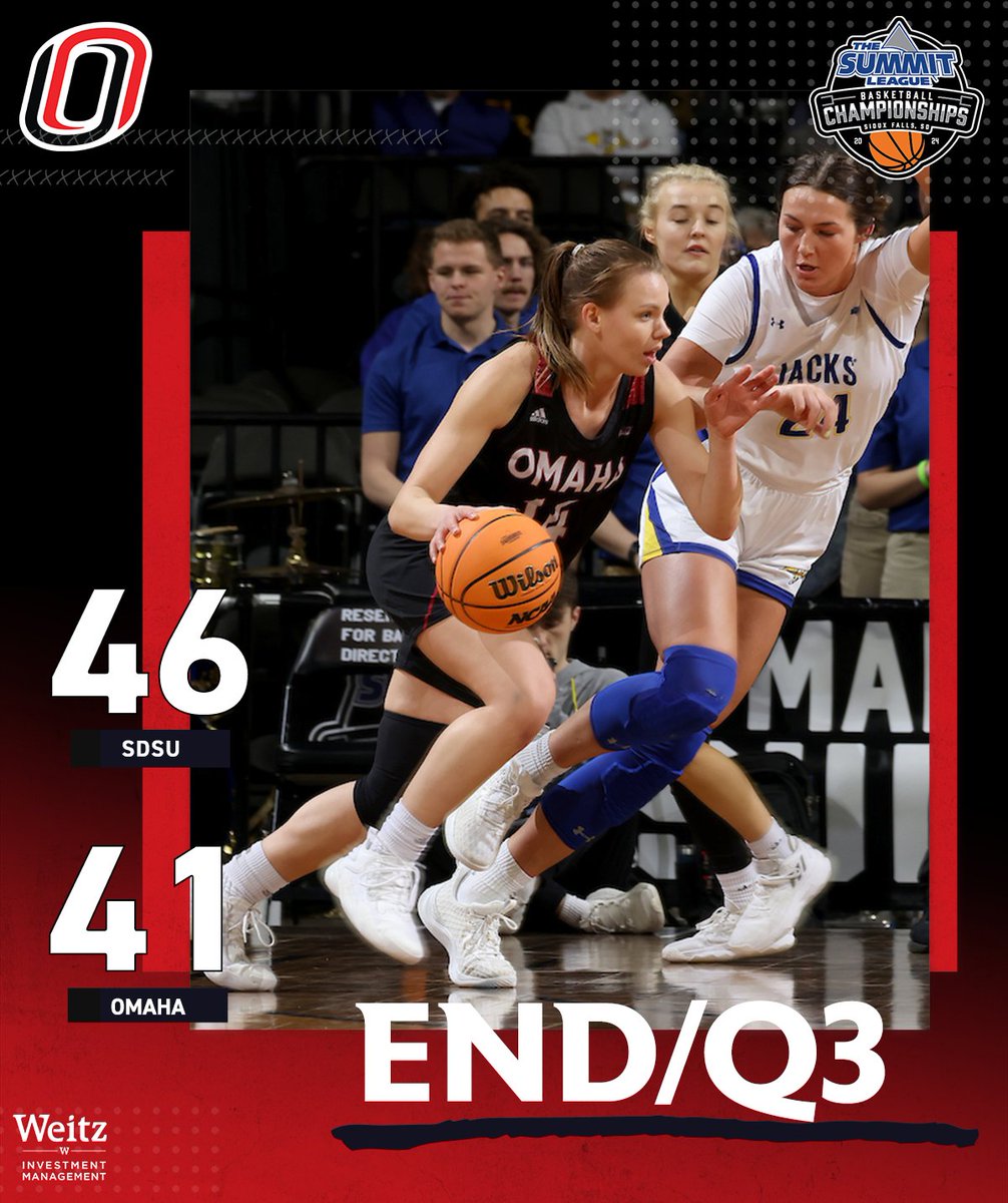 We got a close one heading into the fourth

#OmahaWBB