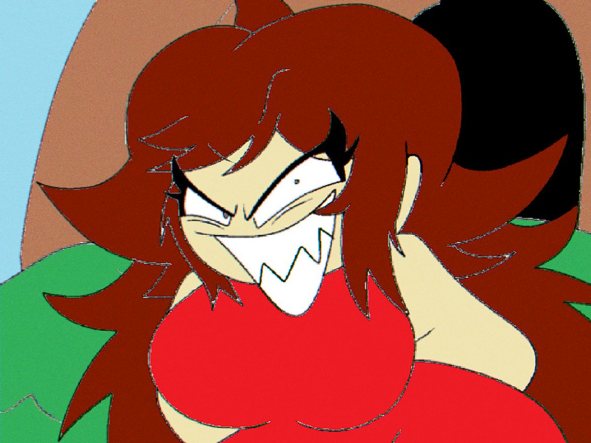 kris_Draws2002's tweet photo. I wasn’t feeling well so I decided to draw tails get trolled girlfriend because what can i say ? I like sharp teeth girls jsjsjjs #tailsgettrolled #tailsgettrolledmod #fridaynightfunkin #fnfgirlfriend https://t.co/O4lEEmja95
