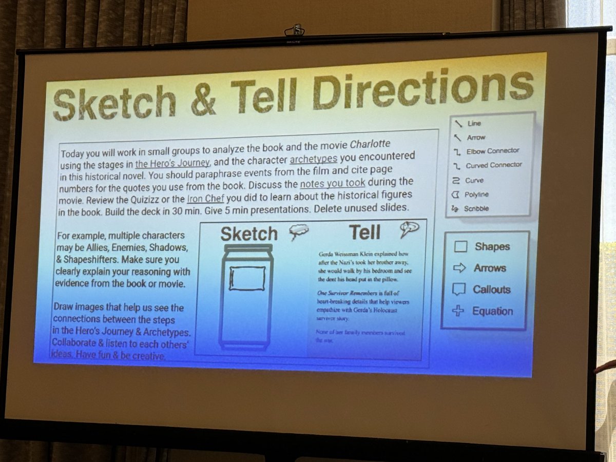historytechie's tweet image. .@scottmpetri rocking #eduprotocols and literacy at #ccss24