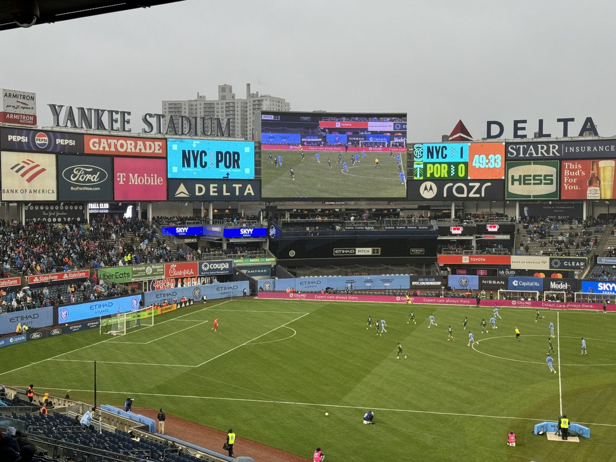 🇺🇸 09.03.2024 - Major League Soccer, 3. Spieltag: New York City FC vs. Portland Timbers (1:2) im Yankee Stadium. #groundhopping #groundhopper