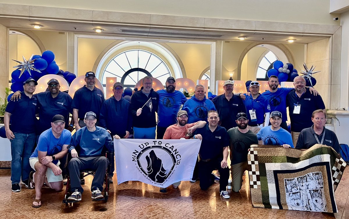 I love my brothers from Man Up To Cancer. It’s an organization for men who are cancer survivors/patients or caregivers &amp; it’s strictly for support. So thankful that many of the guys from the group with crc were able to make the trip to Tucson.

#ManUpToCancer #CologuardClassic