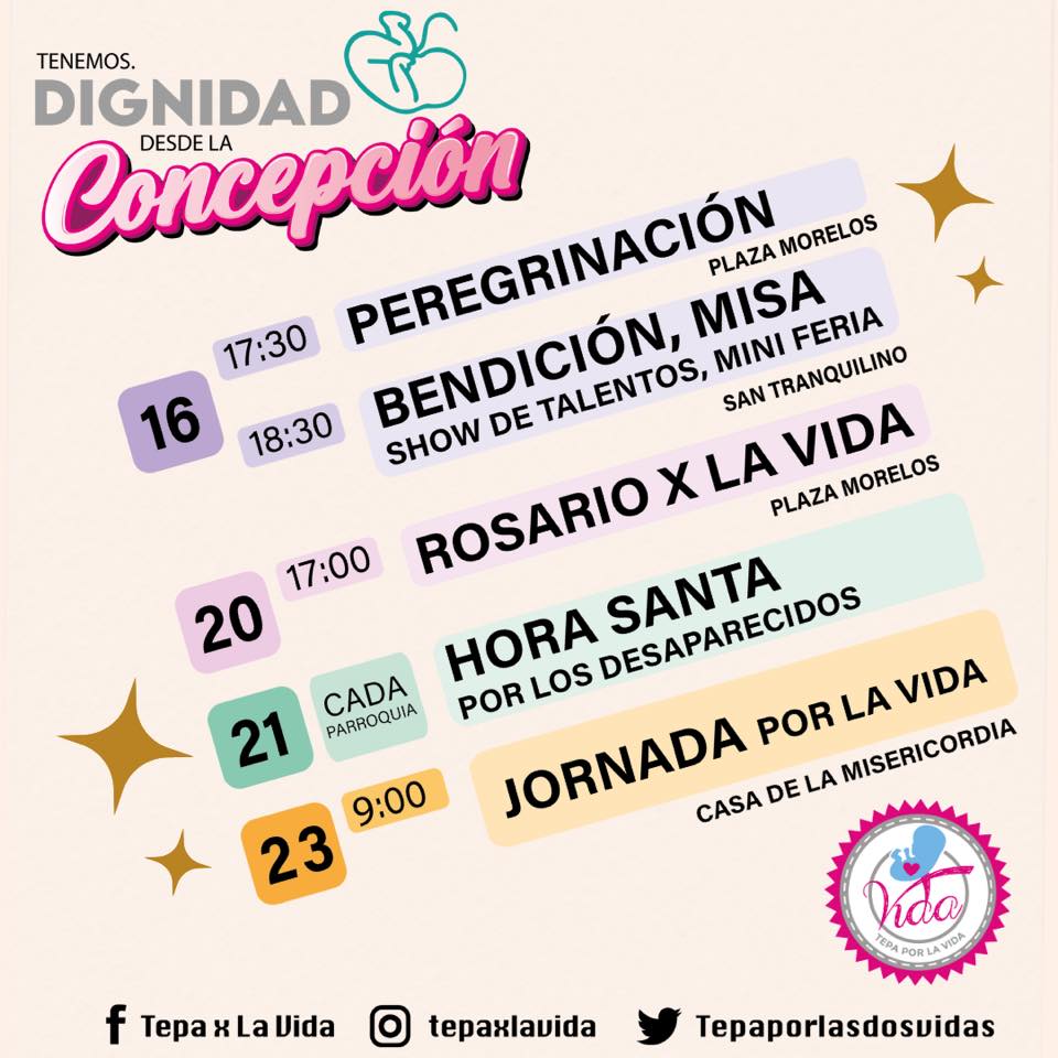 Tepaporlasdosv1's tweet photo. Estamos listos para celebrar la vida #Dignidad #Vida 💙 https://t.co/aTat95Cm6N