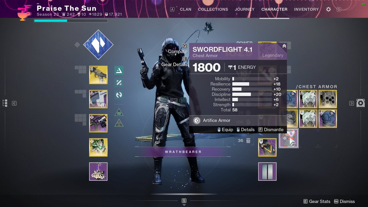 omareissa's tweet photo. @DestinyTheGame @BungieHelp oh my what beautiful stats there 🙄 #Destiny2 https://t.co/linWDipSuN