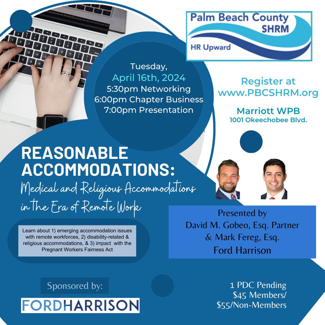 Palm Beach County SHRM tweet media