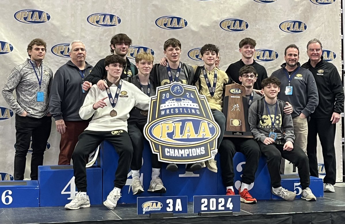 PIAA Individual Tournament Team Champions! 💪 And Congrats to our place winners! 🙌 Keanu Dillard - 1st Kollin Rath - 1st Shane McFillin - 4th Marco Frinzi - 6th James DeLuise - 7th