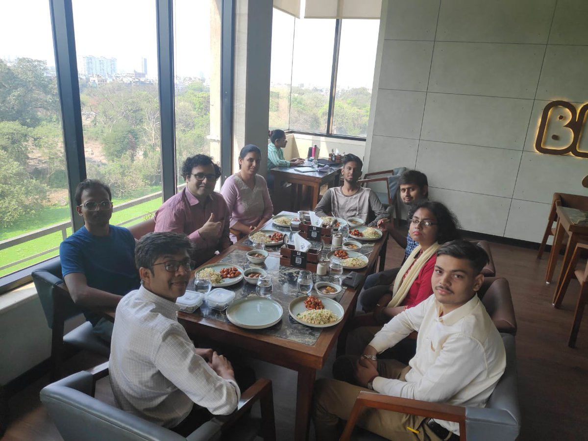 DeSciKolkata's tweet photo. Of course, lunch was delicious. But most agreeably, our lunch sessions continued our conversation into decentralization &amp; science in a spontaneous &amp; informal setting. 

Unlike traditional conferences, it was more about our ongoing food for thought, rather than thought for food😅. https://t.co/jClo4nKmMZ