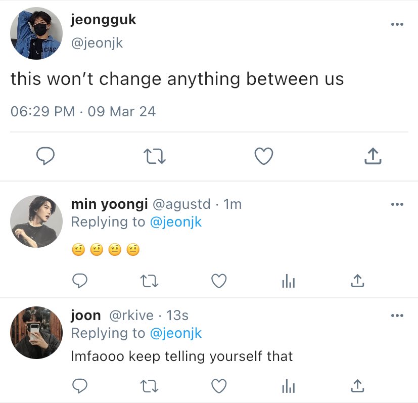 #taekookau where taehyung and jeongguk are lab partners who never stop bickering - but after a drunken night out, they start seeing each other a little differently…