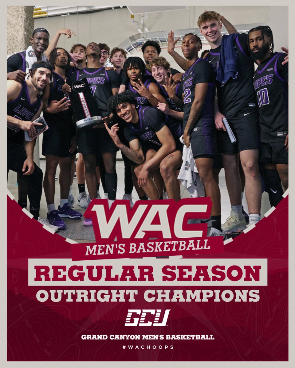 Finishing 17-3 in conference play, the Lopes are the 𝟐𝟎𝟐𝟑-𝟐𝟎𝟐𝟒 𝐌𝐄𝐍’𝐒 𝐑𝐄𝐆𝐔𝐋𝐀𝐑 𝐒𝐄𝐀𝐒𝐎𝐍 𝐎𝐔𝐓𝐑𝐈𝐆𝐇𝐓 𝐂𝐇𝐀𝐌𝐏𝐈𝐎𝐍𝐒!   

#OneWAC x #WAChoops