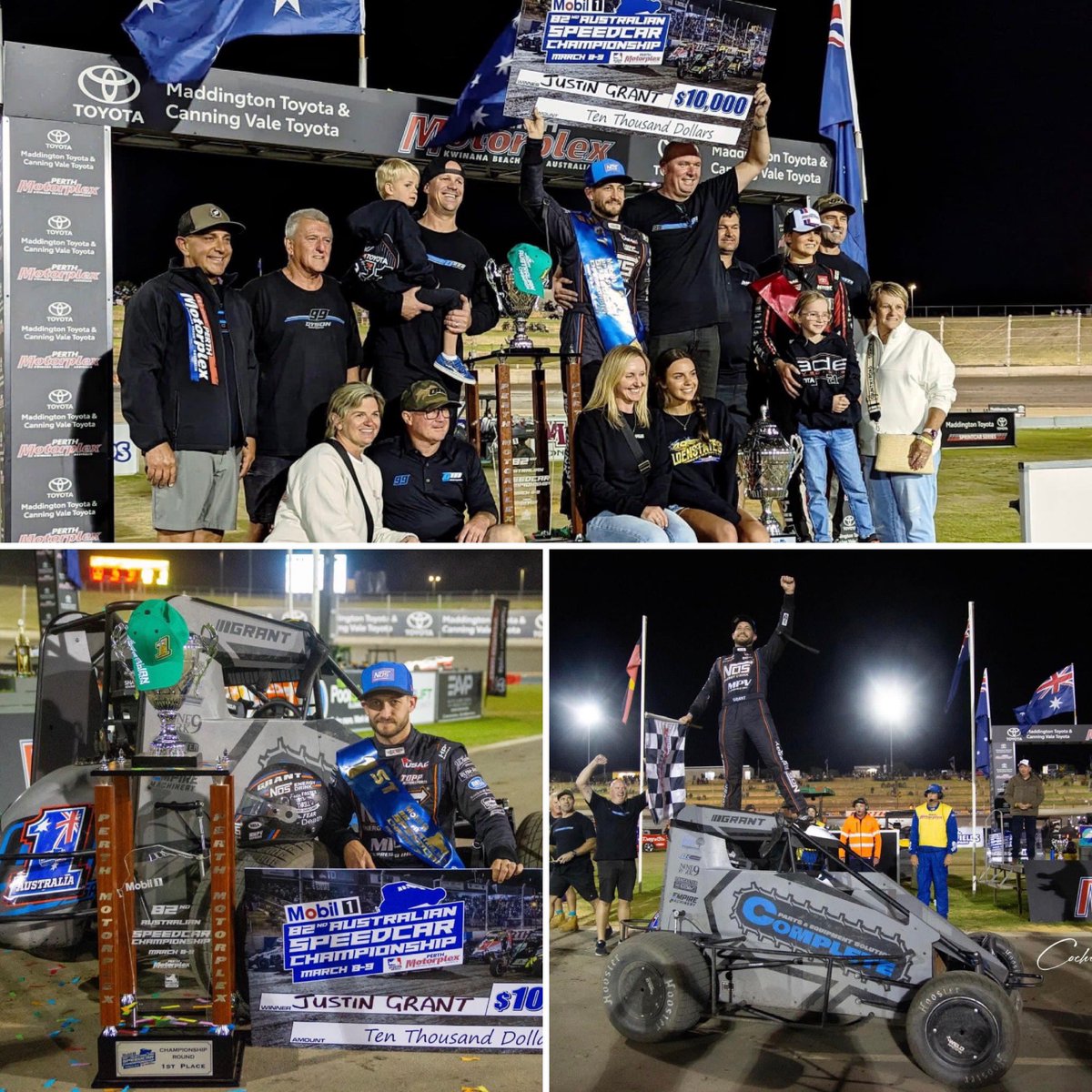 Headed out of Perth this morning as the 89th Australian National Speedcar Champion with the Australia 1! Was an awesome time down under, and had a great time meeting and racing with the whole Dyson Motorsports team. Now back to the states, lots of work to do. 🤟🏼