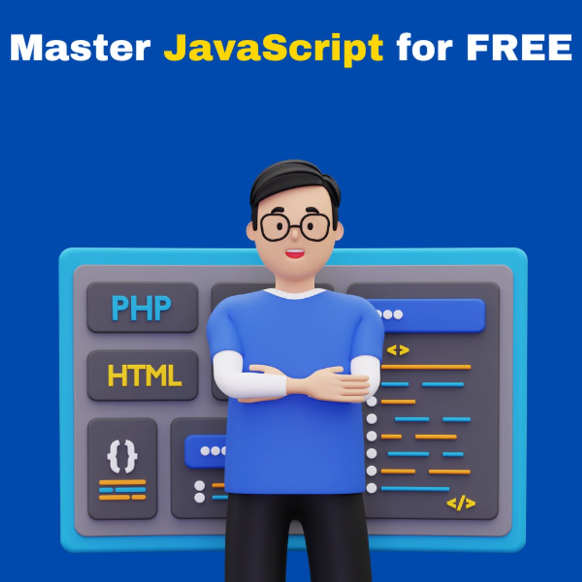 Master Javascript for Free!

◈ JavaScript Full Course in 4 hours.
youtu.be/ZYhGSfSfzeI

◈ JavaScript Dom Crash Course.
youtu.be/0ik6X4DJKCc

◈ JavaScript Oops Crash Course.
youtu.be/vDJpGenyHaA

◈ Learn JavaScript in one Video.
youtu.be/hNYzV87wocY

◈ Code