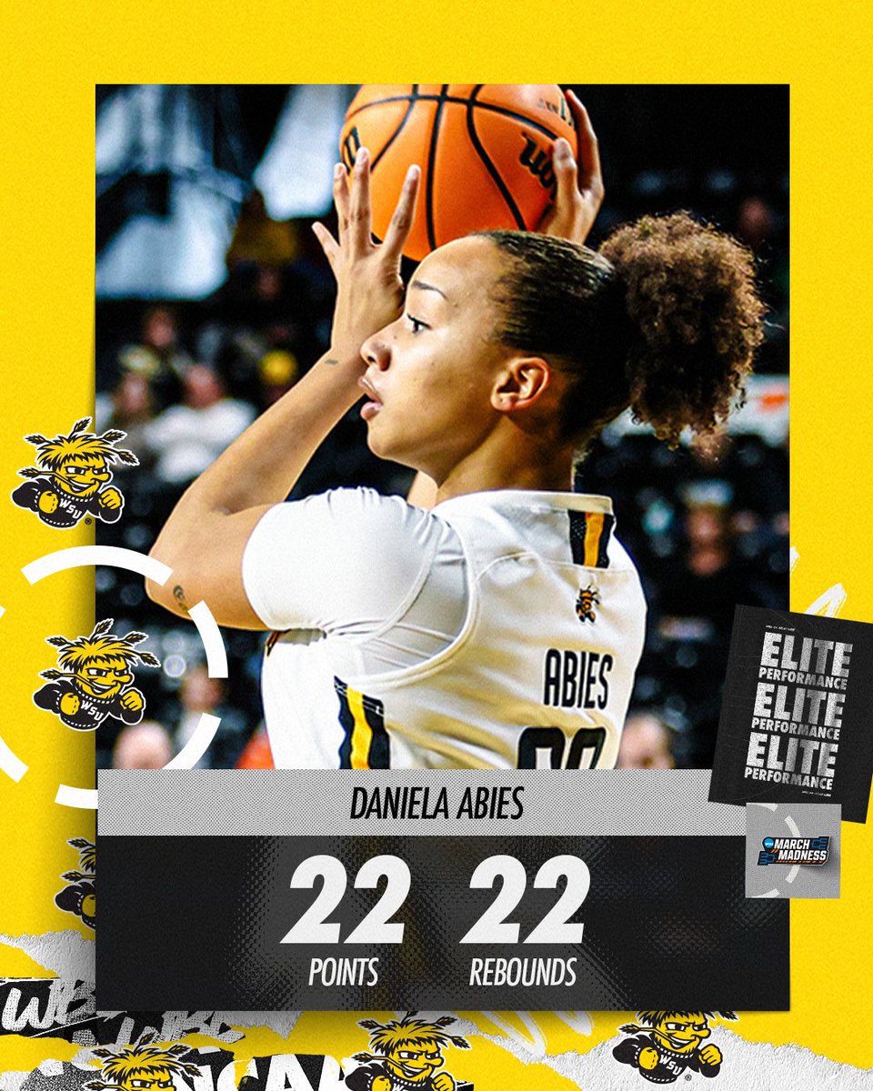 DOUBLE-DOUBLE!

<a href="/danielabies/">Daniela Abies</a> led <a href="/GoShockersWBB/">Wichita State Women’s Basketball</a> to a win while setting an <a href="/American_Conf/">The American</a> tournament record with 22 rebounds!

#NCAAWBB