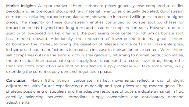 SMM thinks that destocking has been completed &amp; that downstream companies are now willing to accept higher prices. This would explain the recent upward trend in #lithium carbonate spot. The recovery of supply will take some time. Until then, we can expect slight higher prices.