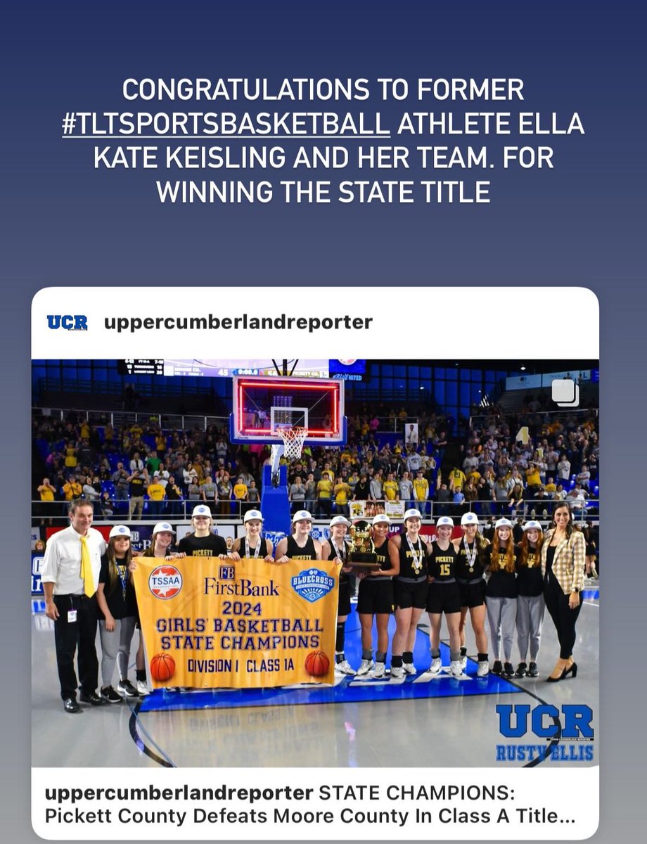 Good job Ella Kate KEISLING and Pickett County High School