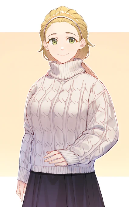 SKEB僕にニットセーターを描かせるの好きすぎないか? 