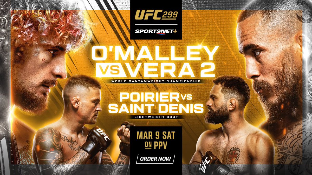 Sayf340's tweet photo. LA MAIN CARD DE L’UFC 299 C'EST MAINTENANT !!!!  🥊 🥊

POIRIER 🇺🇸🆚🇫🇷 SAINT DENIS

SEAN O'MALLEY 🇺🇸🆚🇪🇨 CHITO VERA 2

➡️ https://t.co/i9HSXGdvyj https://t.co/1pweCTsATW