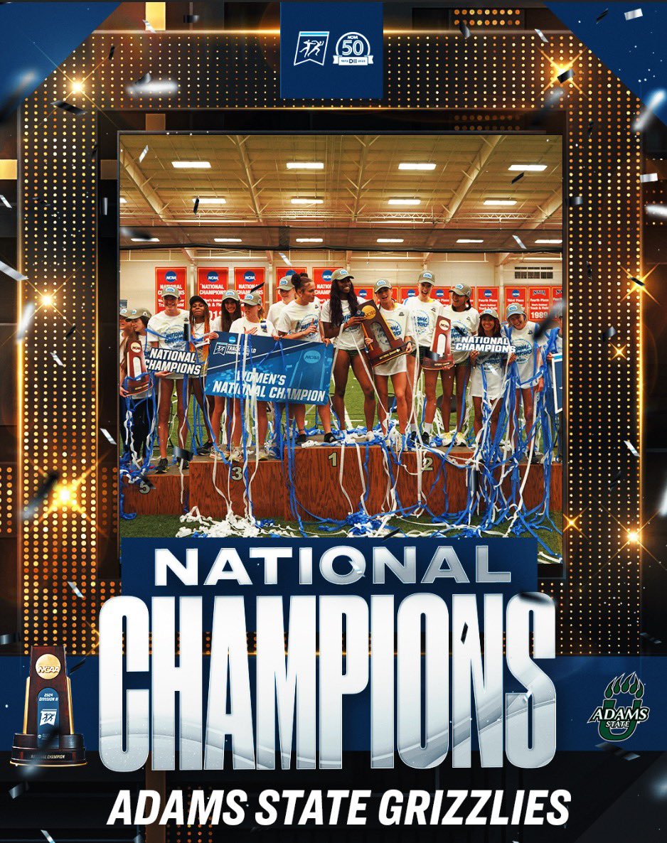 The <a href="/ASUGrizzlies/">Adams State Grizzlies</a> are your 2024 #D2WITF National Champions🐻🥇

#MakeItYours