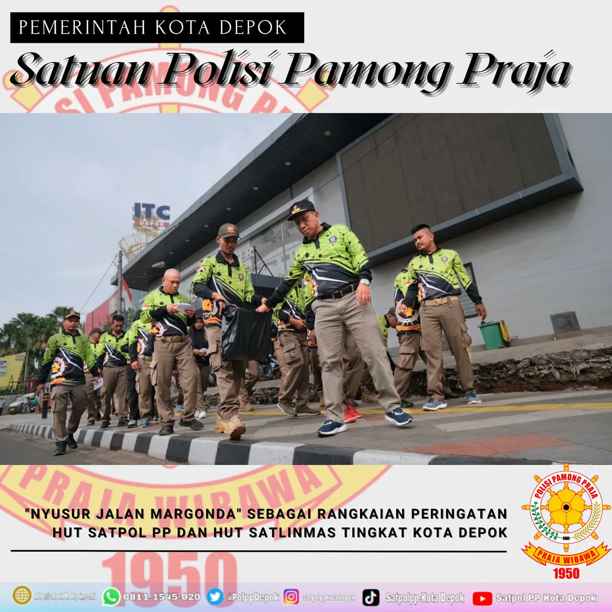 Satpol PP Kota Depok tweet media