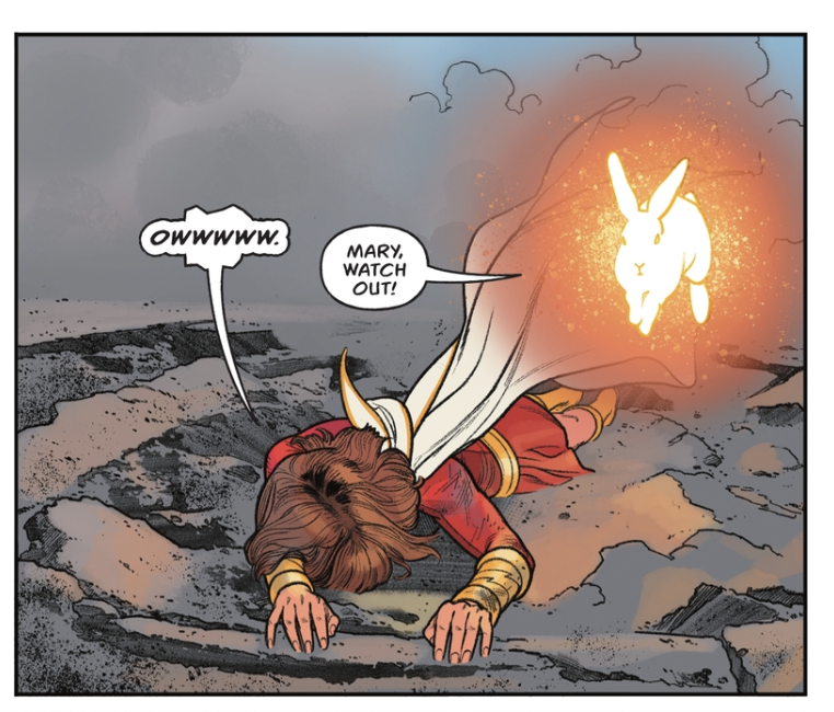 The New Champion of Shazam is excellent, as Id expect from Josie Campbell and Doc Shaner.... but what I didnt expect... was my new favorite character, the horrible rabbit Hoppy.... he can teleport and cast spells.... Hoppy you will always be famous 