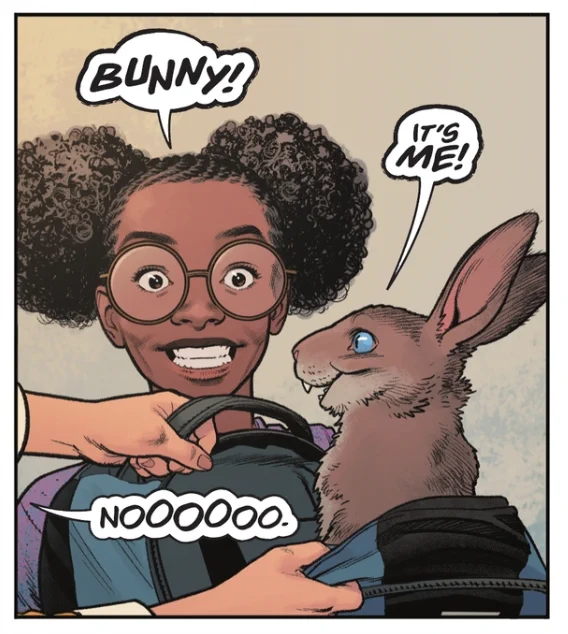 The New Champion of Shazam is excellent, as Id expect from Josie Campbell and Doc Shaner.... but what I didnt expect... was my new favorite character, the horrible rabbit Hoppy.... he can teleport and cast spells.... Hoppy you will always be famous 