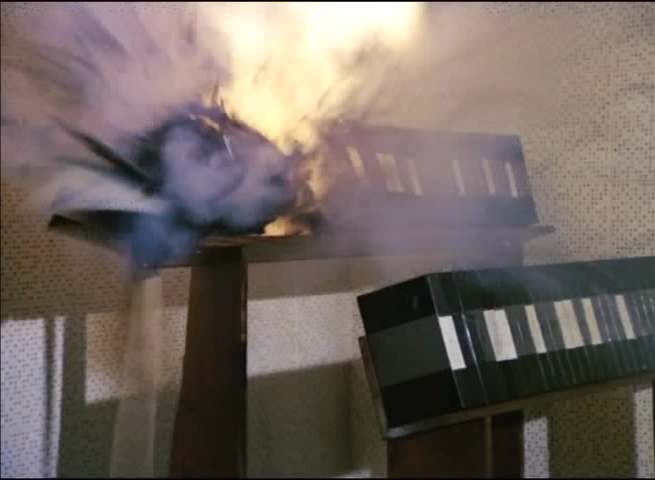 Watch as I test fire this gun into these videotapes of Barbara Walters interviews. As you can see it completely destroys the Burt Reynolds interview & everything from Bo Derek to Paul Newman. But only up to the point where Barbara asks him, 'Is it difficult to love?' #PoliceSquad