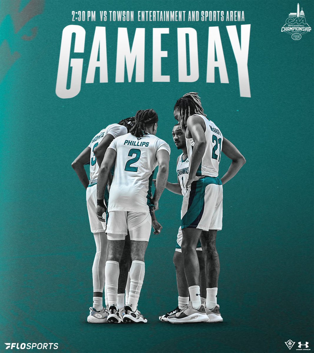 ⏰ 2:30 p.m. 🆚 @towson_mbb 🏟 Entertainment & Sports Arena 📺 flosports.link/3APNhcs 🔉959thebreeze.com (audio only) 📊 UNCWStats.com You can also listen on the Sunrise Radio App