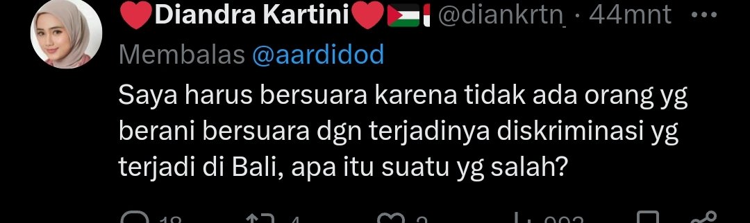 Kyon79738445's tweet photo. @diankrtn__ @gukjeonbts Ini bagaimana? Mengatakan sebuah statement bahwa terjadi diskriminasi di Bali? https://t.co/QJjVtbvsVg
