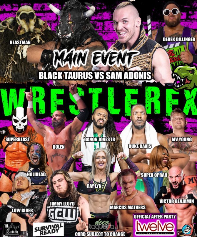 #WRESTLEREX returns to @SouthSidePgh on Thursday May 23rd! Featuring: @Taurusoriginal @beastman @dErEk_DiLLiNGeR @TheJimmyLLoyd @MarcusMathers1 @Ray_lyn @holidead @RealSavageGent +More!!! For Tickets ⬇️ showclix.com/event/wrestler…