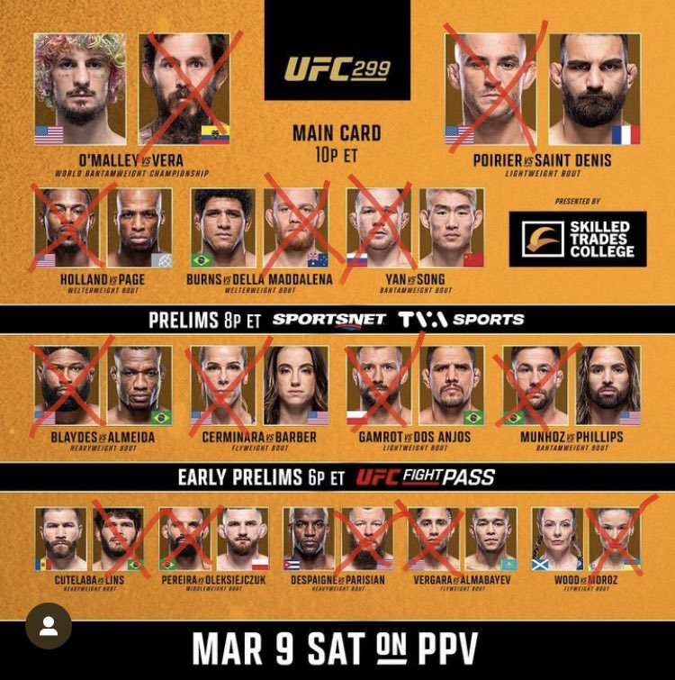 Fight picks for #UFC299 🌴