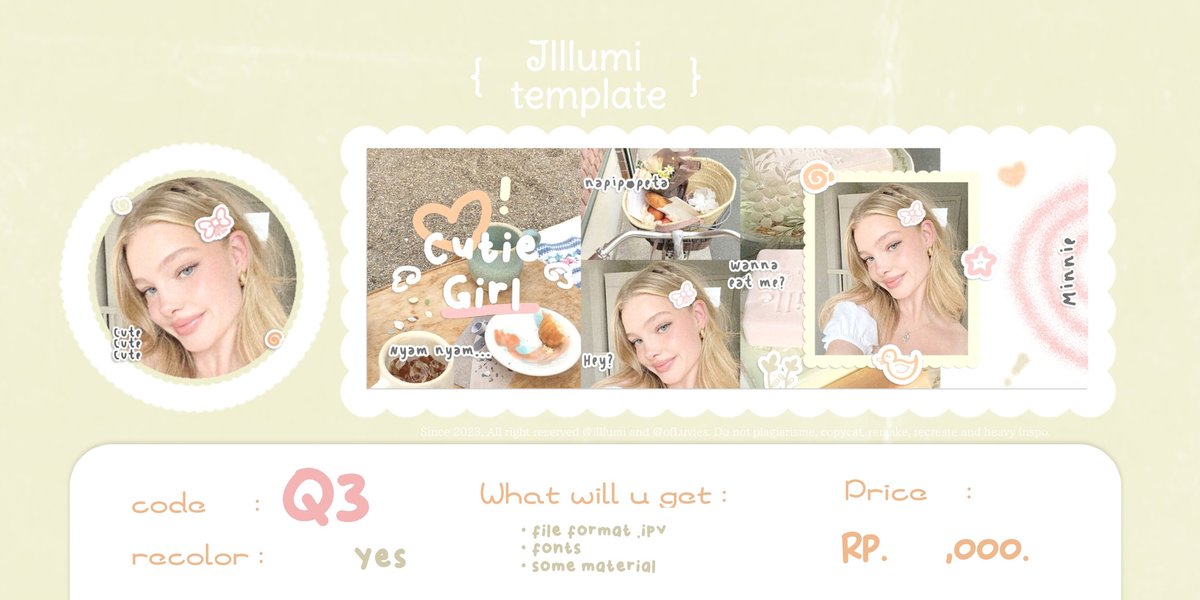 illlumi's tweet image. Any interactions would be appreciated ౨ৎ

met pagi semuanyaa, boleh minta ospeknya sebentarr? semoga udah aman yaa hihi. rencananya mau aku sell as template nanti! kalau ada apa apa bisa dm lumi yaa ♡̶

#zonauang #zonajajan