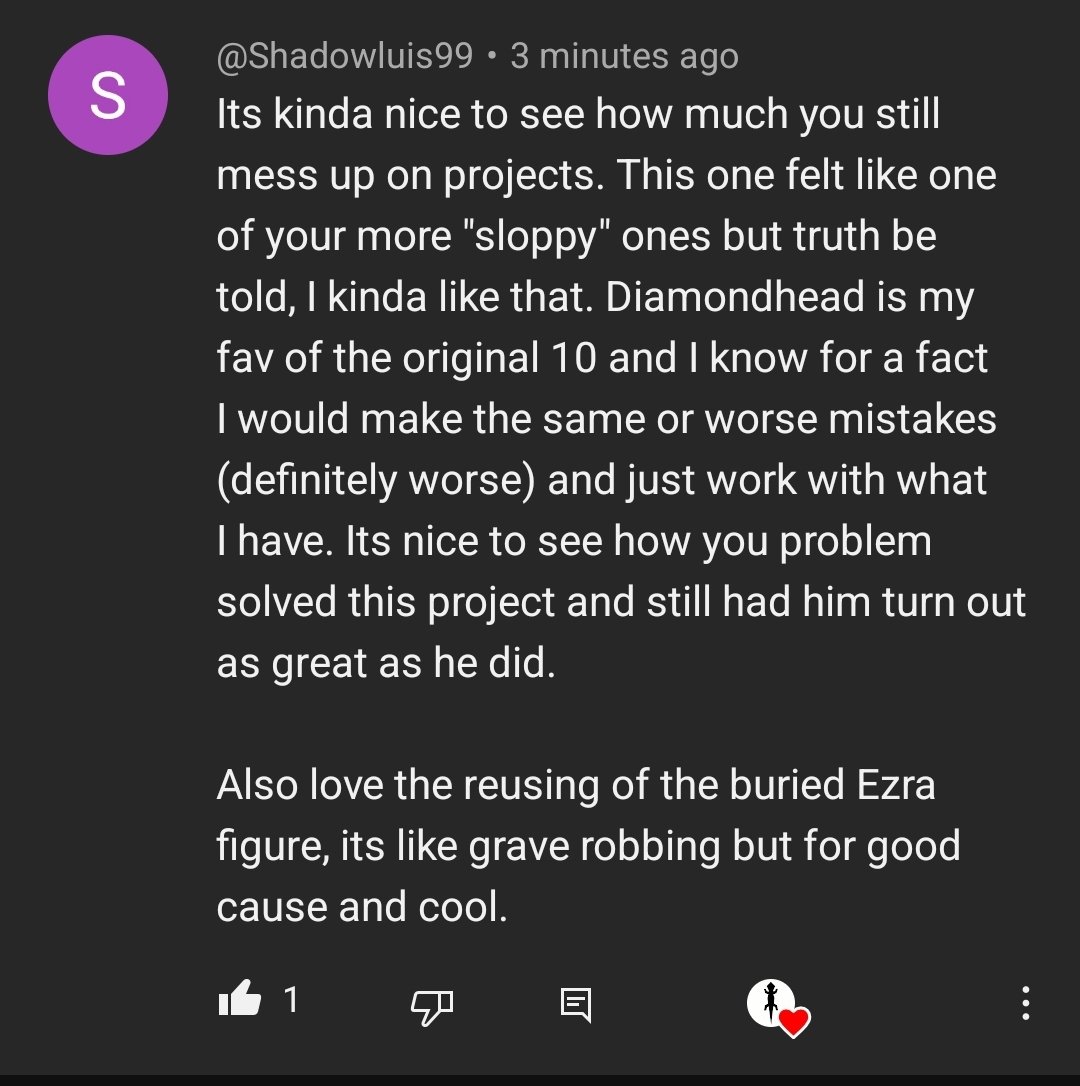 Lewis28Zak's tweet photo. Comments like this are great to see, I don't like to hide all the mistakes I make. Sometimes things go wrong (sometimes a lot of things), and that's just part of a process. And for me, I get to show others how not to do something https://t.co/63OzlX0yf6