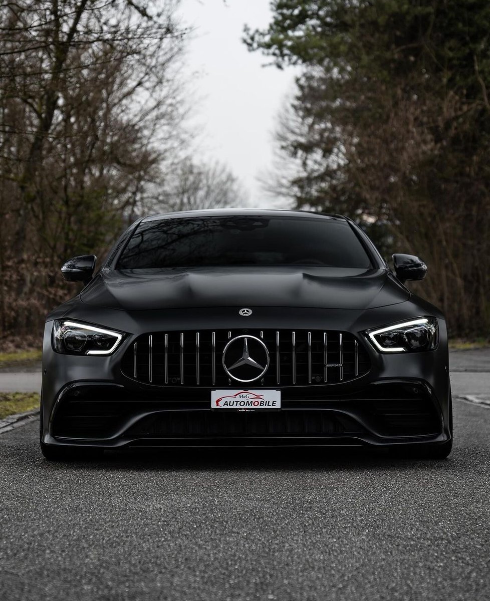 WorldWideCarsTM's tweet photo. Matte Black Mercedes-AMG GT43 https://t.co/vKQXiqVNH7