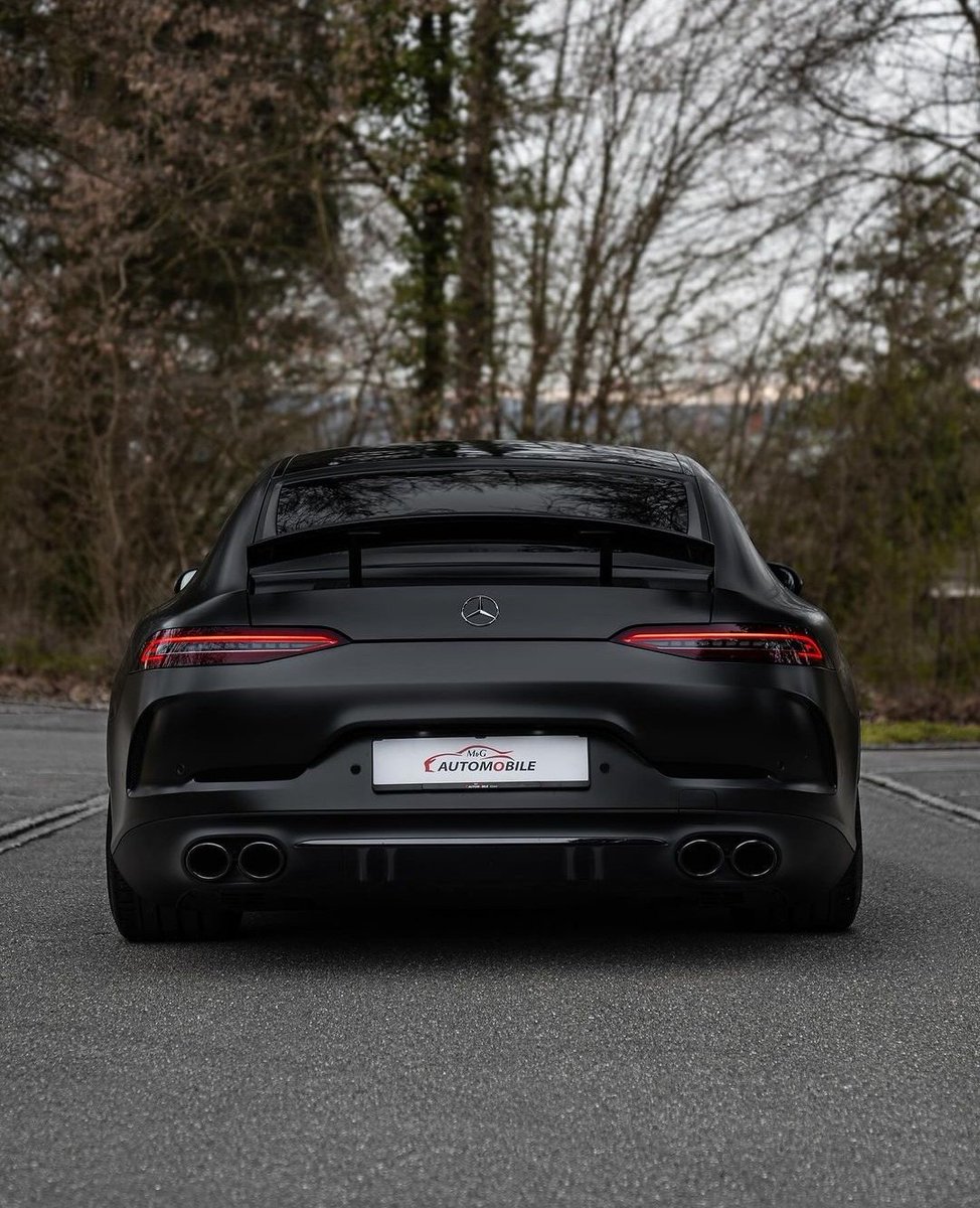 WorldWideCarsTM's tweet photo. Matte Black Mercedes-AMG GT43 https://t.co/vKQXiqVNH7