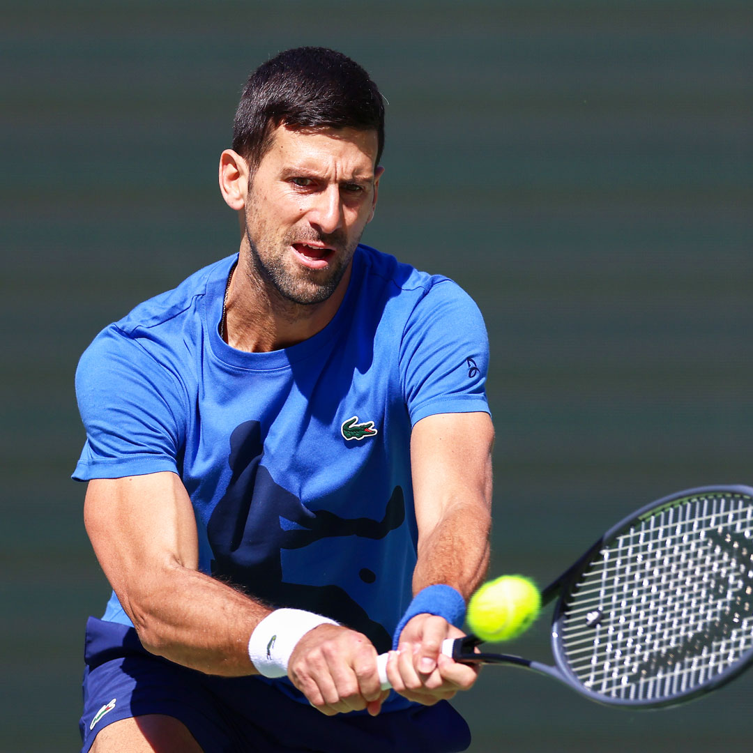 BNPPARIBASOPEN's tweet photo. No time to waste ⌚️

@DjokerNole cruises through the first set 6-2 against Vukic.

#IndianWells | #TennisParadise https://t.co/ys9EbDfxdE