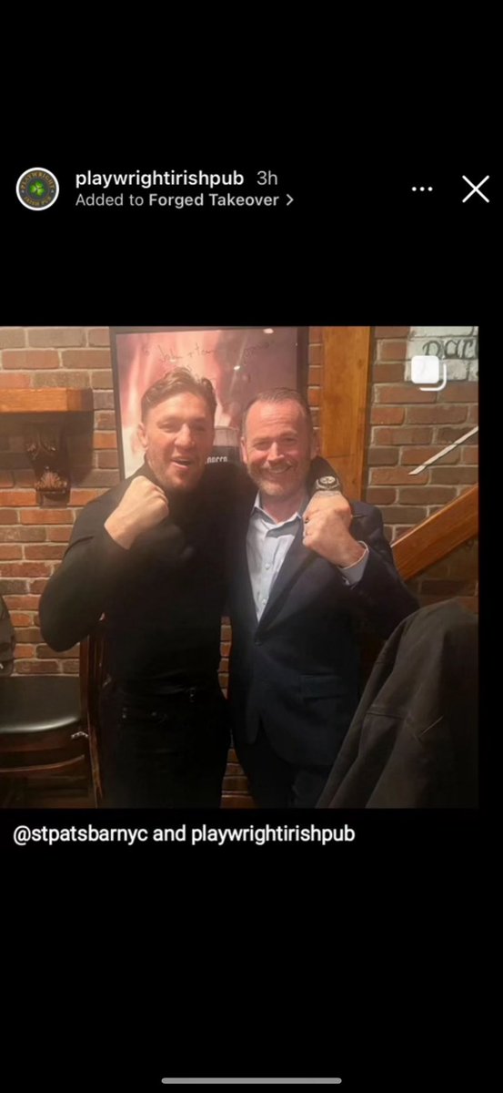playwright35th's tweet photo. @TheNotoriousMMA 
@ForgedStout https://t.co/XoxhC9Iqc4