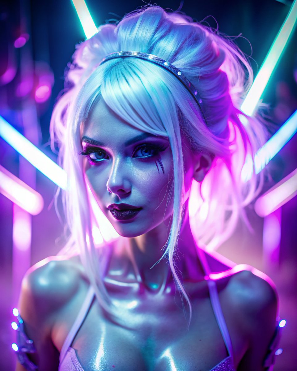 sexyAIhotness's tweet photo. #violet #cyberpunk #pixiecore #smiling #Luminescence #Glimmering https://t.co/RC8Wq625aI