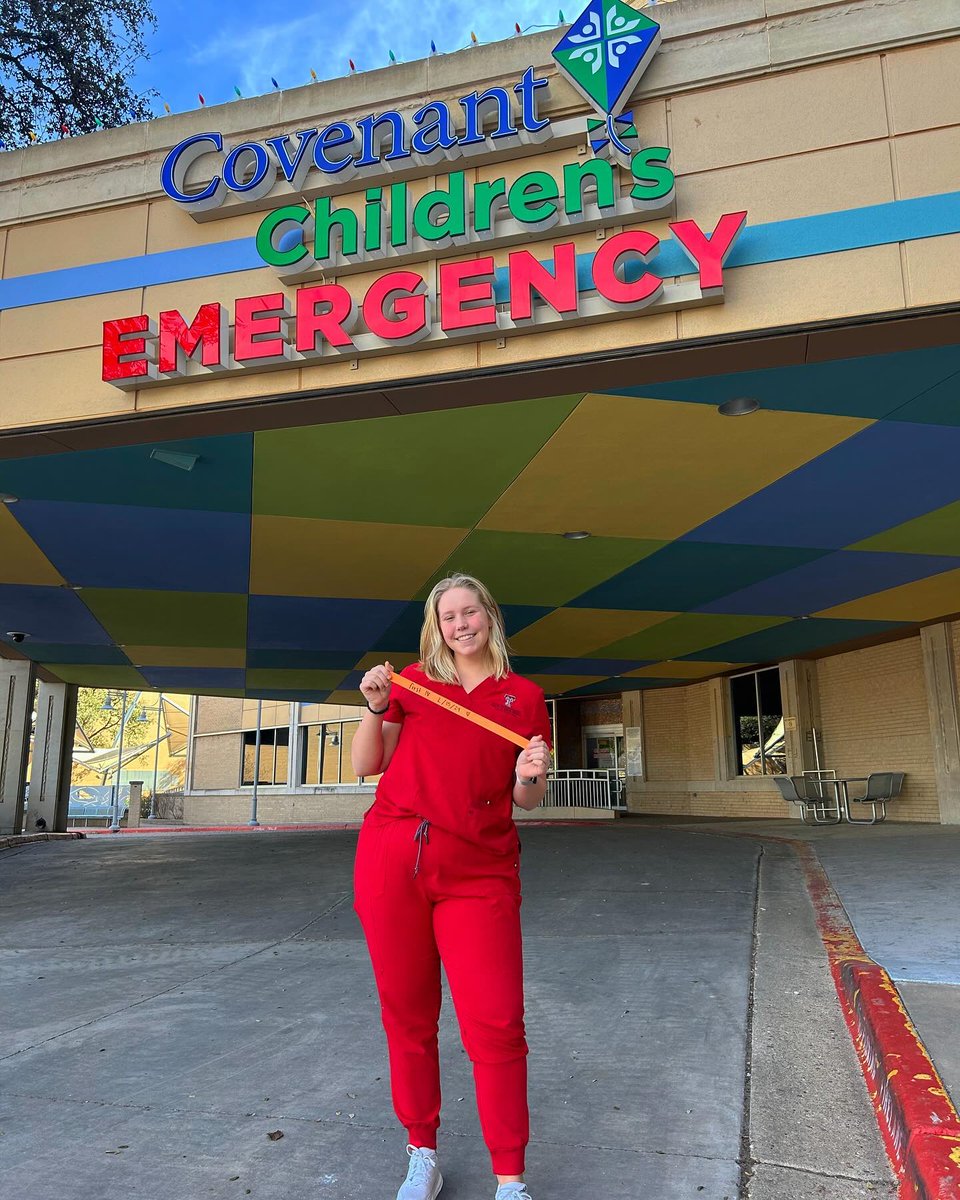 “1 2 3 big poke !!! #firstiv” Posing for a photo with the tourniquet from their first IV start or blood draw is a tradition for nursing students like Regina, and others in the @ttuhscson School of Nursing in Lubbock.
