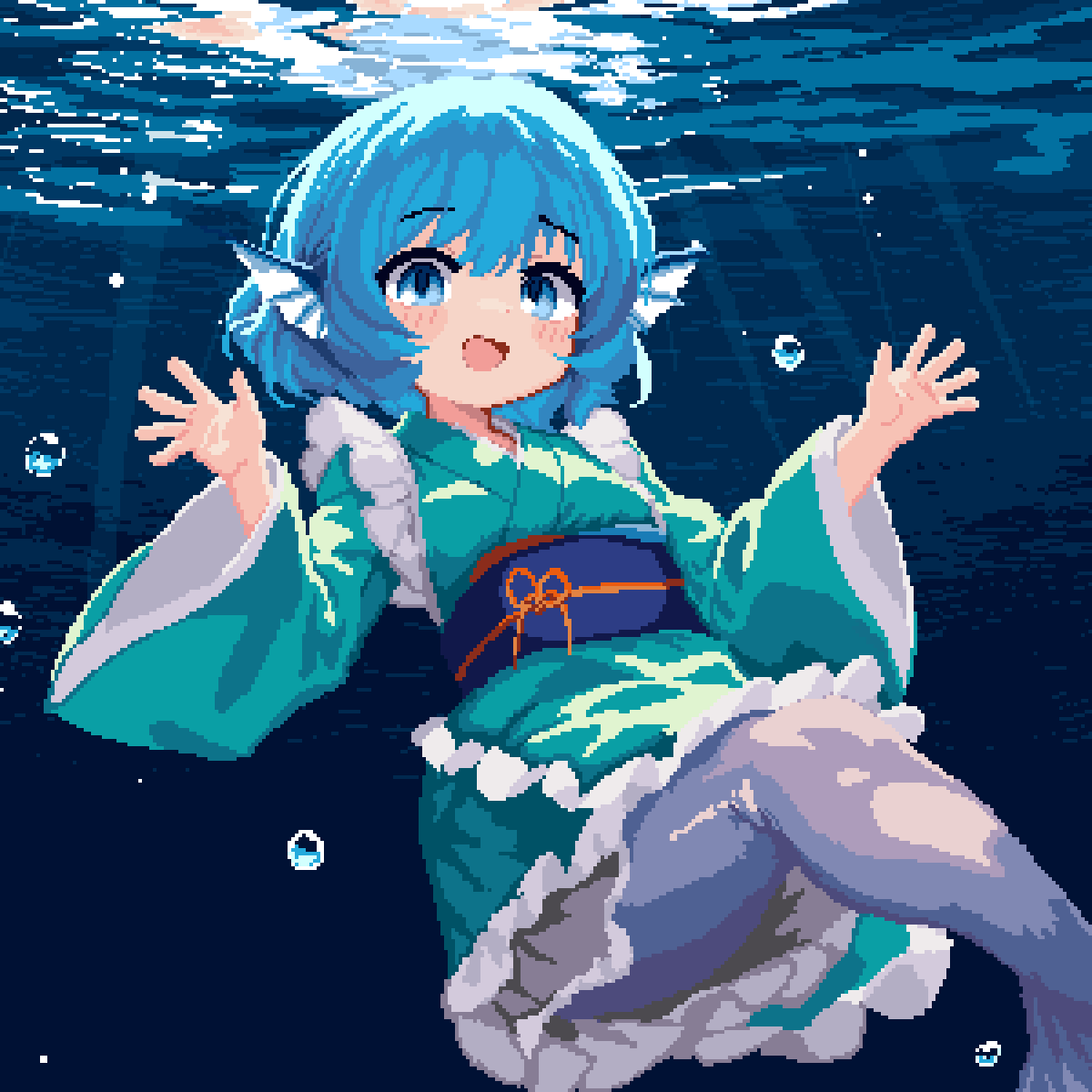 わかさぎ姫 「わかさぎ姫 」|999のイラスト