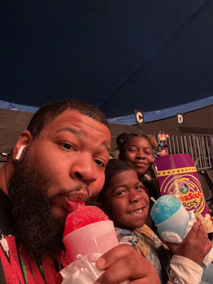 Getting to experience the universal soul circus for the first time with my 2 bundles of joy