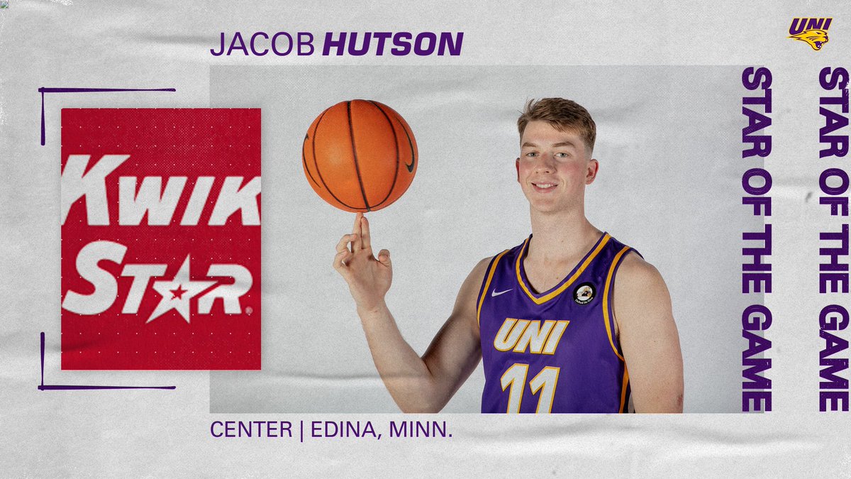 Jacob Hutson scores a season-high 21 points and is today's @KwikStar Star of the Game! #EverLoyal #1UNI #Family #ArchMadness